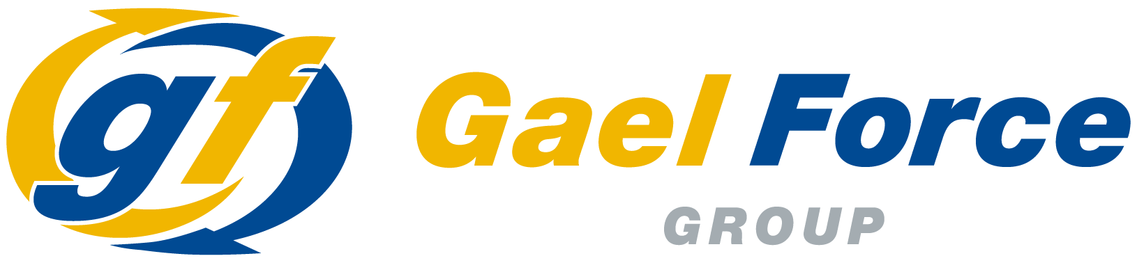 The GaelForce logo for wide devices